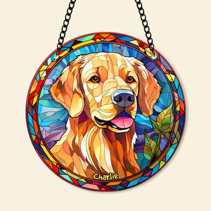 Personalized Gifts For Dog Lovers Acrylic Suncatcher Ornament 05KAQN260824 - Ornament - GoDuckee