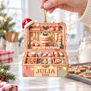 Santa's Favorite Baker Ornament - Personalized Gifts For Bakers 10PGQN141026