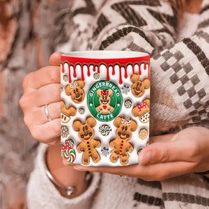 Personalized Christmas Cartoon Gingerbread Latte Coffee Mug 10ACDT0509024 - Coffee Mug - GoDuckee