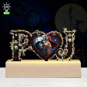 The Haunted Couple 3D Led Light - Personalized Gifts For Couple 01OHLU240525 - Led Night Light - GoDuckee