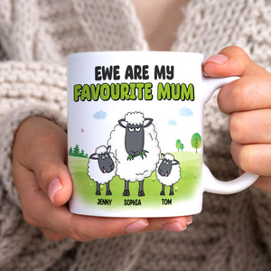 Personalized Gifts For Mom Coffee Mug Ewe Are My Favourite Mum 05natn020324 Mother's Day Gifts - Coffee Mugs - GoDuckee