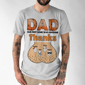 Dad Our First Home Was Awesome-Gift For Dad-Personalized Shirt- Dad Shirt - Shirts - GoDuckee