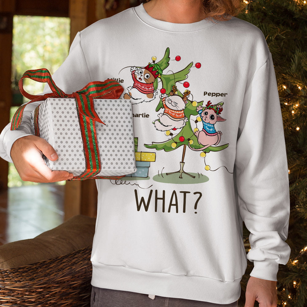 Christmas Cats, Personalized Shirt, Gifts For Cat Lover - Shirts - GoDuckee