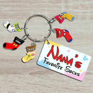 Personalized Gifts For Grandma Keychain 02natn040724 - Keychains - GoDuckee