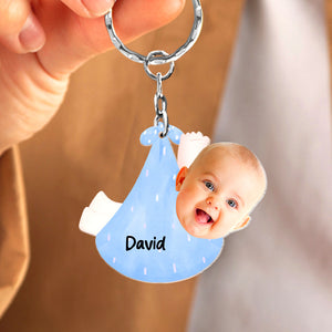 Custom Photo Gifts For Mom Of Newborn Keychain - Keychains - GoDuckee