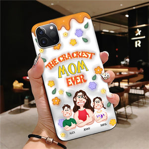 Personalized Gifts For Mom Phone Case The Crackest Mom 02KAMH200225PA - Phone Case - GoDuckee