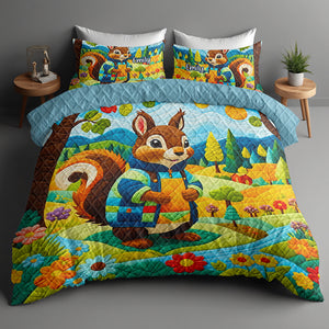Personalized Gifts For Squirrel Lovers Quilt Bed Set 06kaqn220125 - Blanket - GoDuckee