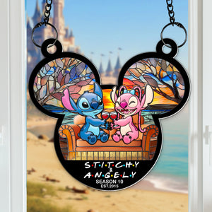 Tropical Space Couple Suncatcher - Personalized Anniversary Gifts For Couple 04OHLU080725 - Ornament - GoDuckee