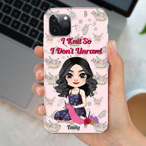 Personalized Gifts For Girl Phone Case Knit Lover 041XQMH260724HH - Phone Case - GoDuckee