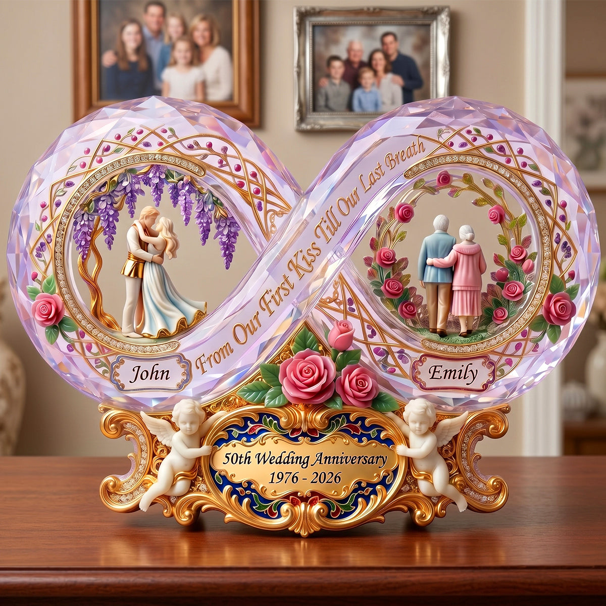 A Lifetime Of Love Acrylic Plaque - Personalized Gifts For Loved Ones 02TYTN290526 - Shaped Plaques - GoDuckee