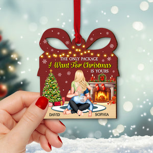 Personalized Gifts For Couple Christmas Ornament, Naughty Couple Gift 03dgtn060824hh - Ornament - GoDuckee