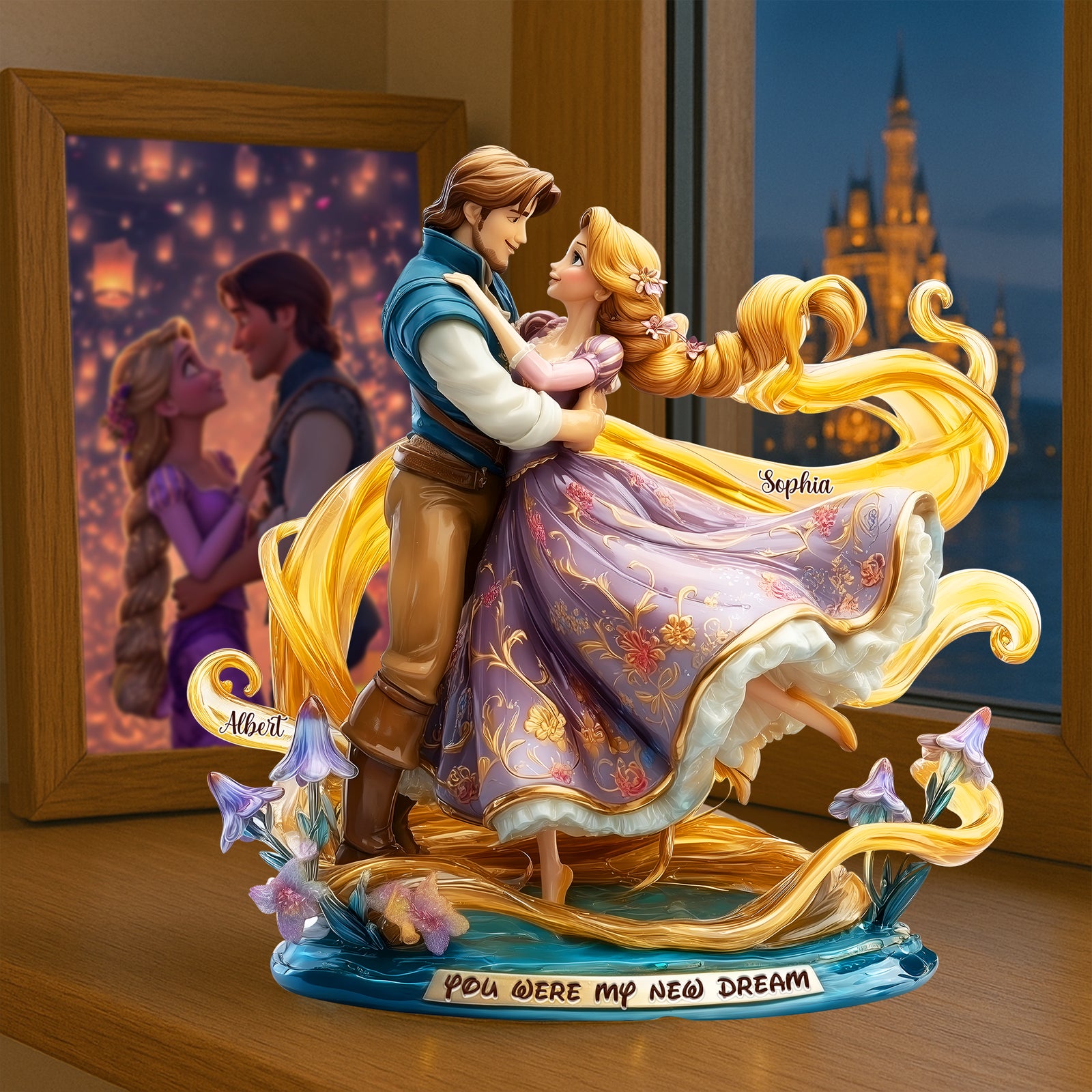 Romantic Couple Acrylic Plaque - Personalized Gifts For Couple 02TGLU060525 - Shaped Plaques - GoDuckee