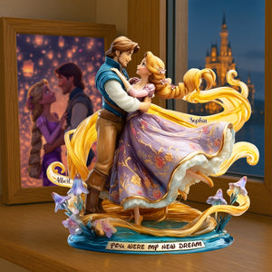 Romantic Couple Acrylic Plaque - Personalized Gifts For Couple 02TGLU060525 - Shaped Plaques - GoDuckee