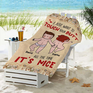 Personalized Gifts For Couple Beach Towel 02OHDT040624 - Beach Towel - GoDuckee