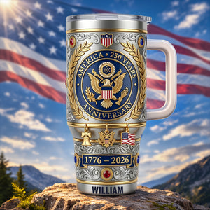 USA 250th Anniversary 40oz Tumbler – Gifts For Patriots 02ohlu120326 - Tumbler Cup - GoDuckee