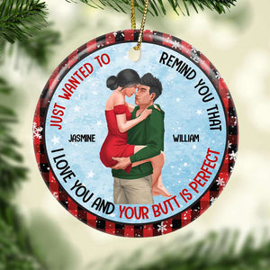 Personalized Gifts For Couple Ornament 01dgdt010824hh Naughty Couple Gift - Ornament - GoDuckee