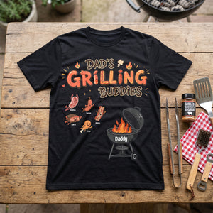 Fun Diving Into Dad Grill Shirt - Personalized Gifts For Grilling Dads 02QHTN270526 - Shirts - GoDuckee
