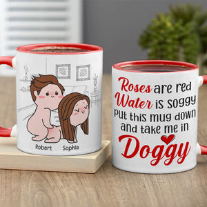 Put This Mug Down And Take Me In Doggy-Gift For Couple-Personalized Coffee Mug-Funny Couple - Coffee Mug - GoDuckee