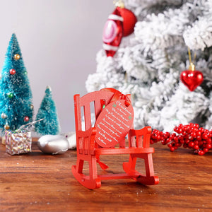 Christmas In Heaven Memorial Ornament 03HUXX060924 Wooden Rocking Chair Ornament For Christmas In Heaven - - GoDuckee