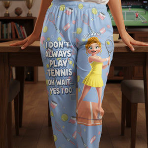 Tennis Girl Pajama Pants - Personalized Gifts For Tennis Lovers 02nata300126 - Pajama Pant - GoDuckee