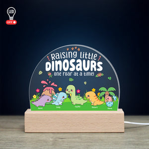 Personalized Gifts For Mom LED Light Raising Little Dinosaurs - Led Lights - GoDuckee