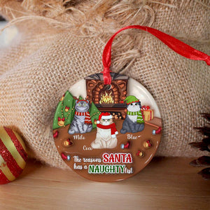 Personalized Christmas Gifts For Cat Lover 3D Inflated Ceramic Ornament 04KAMH170824 - Ornament - GoDuckee