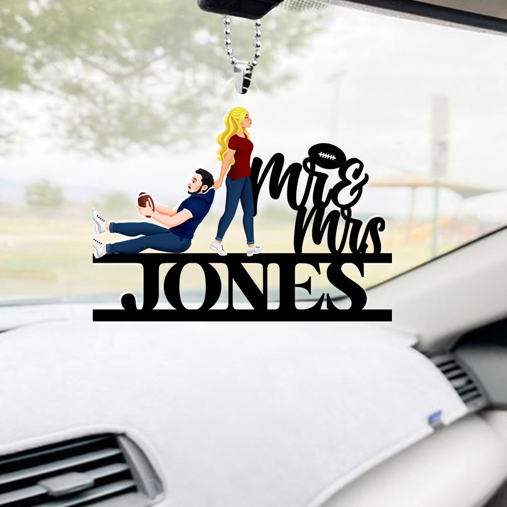 Personalized Gifts For American Football Lover Car Ornament 01KADT090125PA - Ornament - GoDuckee
