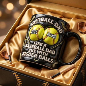 Softball Dad Magic Mug - Personalized Gifts For Dad 02TGDH050526 - Coffee Mug - GoDuckee