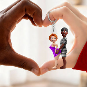 Sassy Couple Keychain - Personalized Gifts For Couple 01ohlu240126 - Keychains - GoDuckee