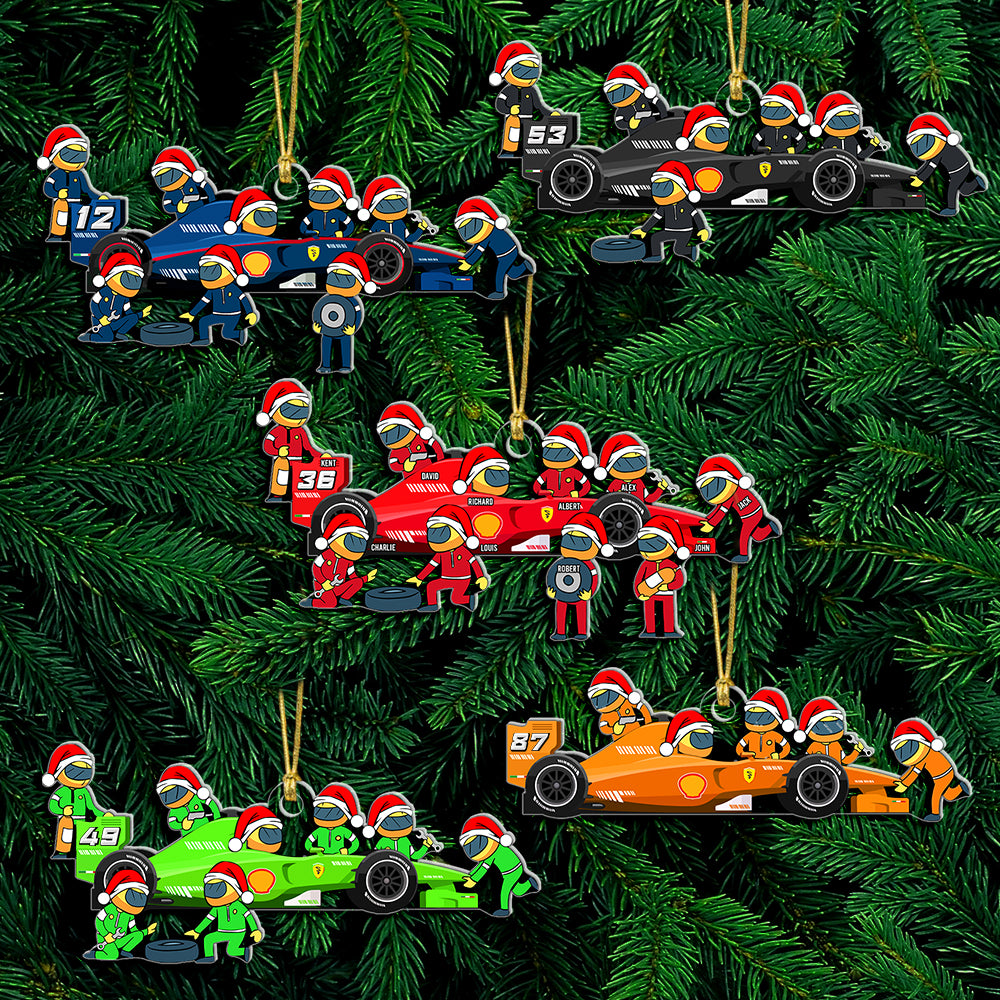 Personalized Gifts For Racing Team Christmas Ornament, Pit Crew 02qhqn250924 - Ornament - GoDuckee