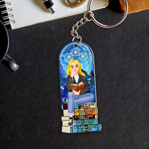 Personalized Gifts For Book Lover Keychain 03HUPU271224PA - Keychains - GoDuckee