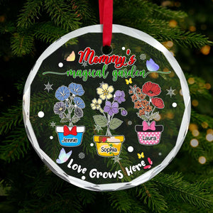 Personalized Christmas Gifts For Mom Ornament, Mom's Magical Garden 01KALU111024 - Ornament - GoDuckee