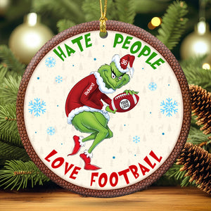 Personalized Gifts For Football Fans Ceramic Ornament 01OHQN281024 - Ornament - GoDuckee