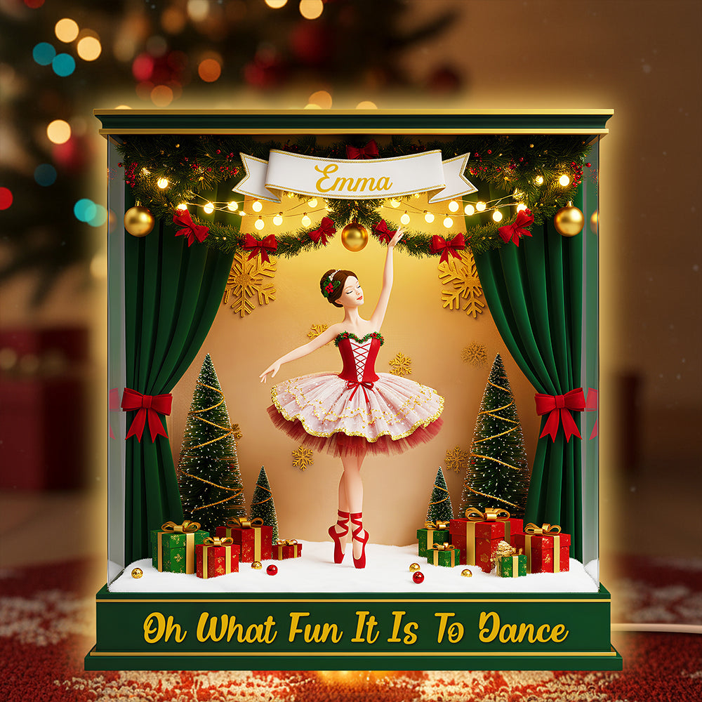 Ballet Christmas Light Box Personalized Dancer Gifts 03PGDT101125 - Light Box - GoDuckee