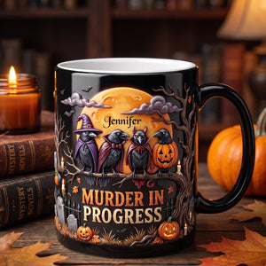 Raven Halloween Magic Mug - Personalized Halloween Gifts 06toqn170826