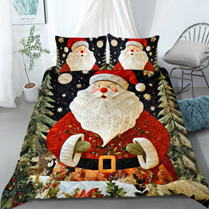 Christmas Santa Quilt Bed Set 06ACQN291024 - Blanket - GoDuckee