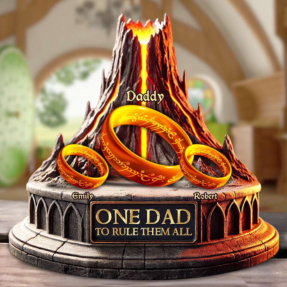 Personalized Gifts For Dad Acrylic Plaque Empire Dad 04HUDT140425 - Shaped Plaques - GoDuckee