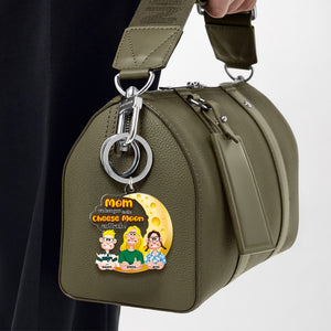 Personalized Gifts For Mom Keychain Adorable Cheese Moon 01KALU130225PA - Keychains - GoDuckee