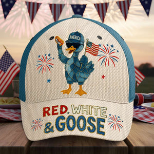 Freedom Goose Classic Cap Personalized 4th of July Gifts 02NADT030625 - Caps - GoDuckee