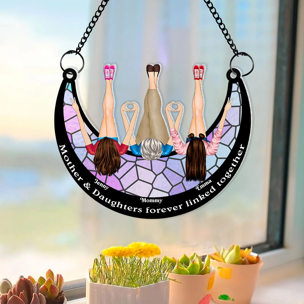 Personalized Gifts For Mom Suncatcher Window Hanging Ornament 04ohmh270424hh - Ornaments - GoDuckee