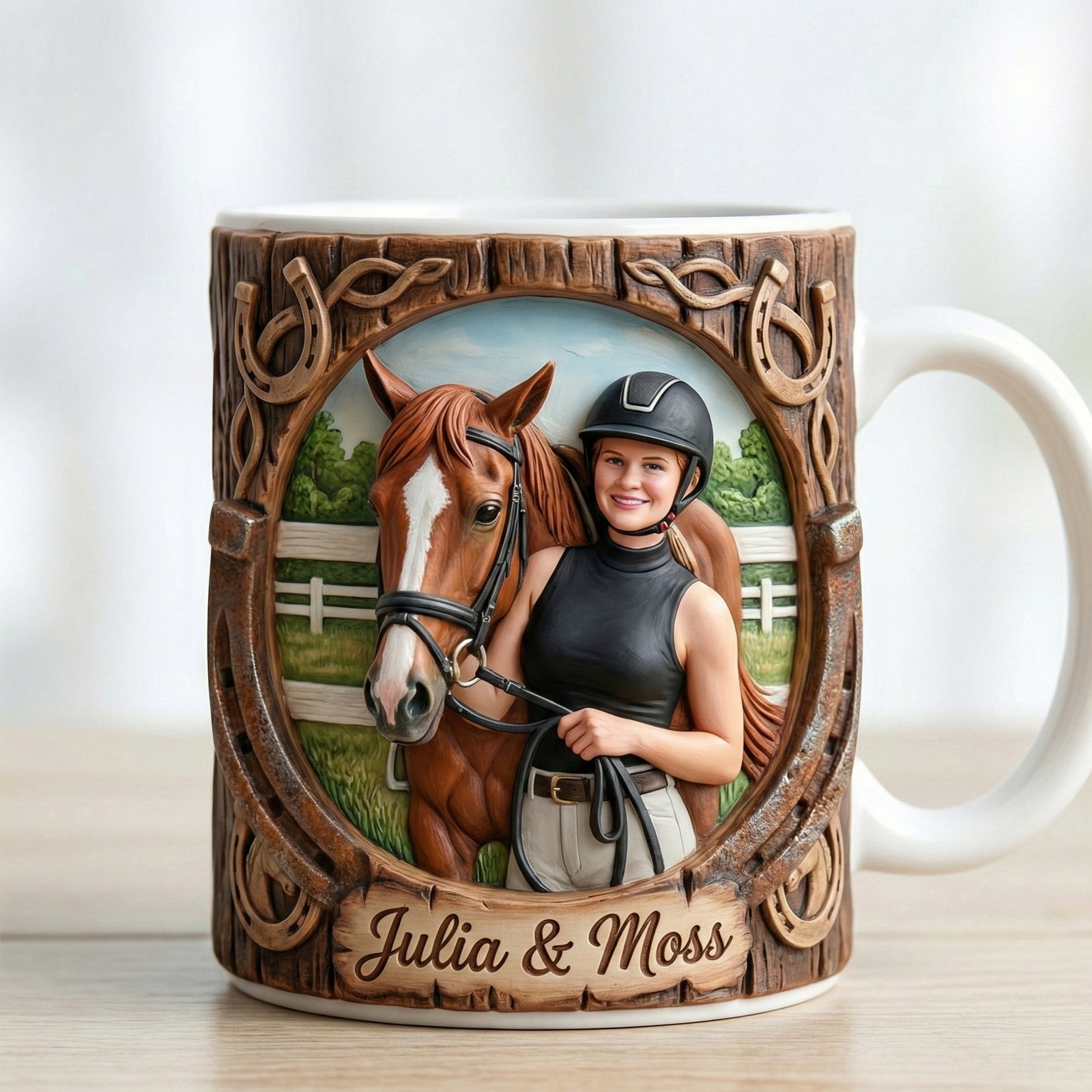 Custom Photo Gifts For Horse Lovers Coffee Mug 02hutn170126 - Coffee Mug - GoDuckee