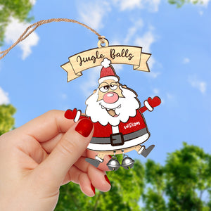 Personalized Gifts For Christmas Ornament Funny Santa 04ACQN180924 - Ornament - GoDuckee