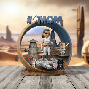 The Cosmic Energy Mom Acrylic Plaque - Personalized Gifts For Mother 02QHTN250425 - Shaped Plaques - GoDuckee