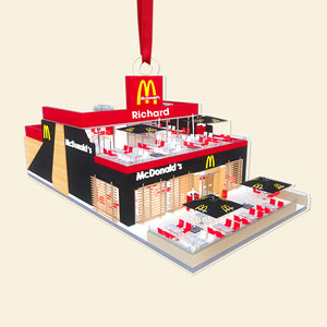 Personalized Gifts For Fast Food Lovers Acrylic Ornament 01kaqn261124 - Ornament - GoDuckee