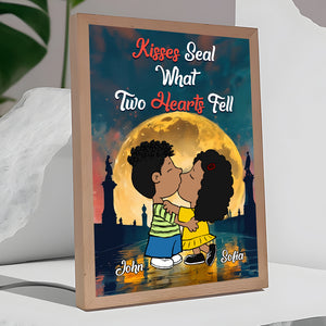 Personalized Gifts For Couple Light Frame Cartoon Couple 03TOMH191224HG - Light Picture Frame - GoDuckee