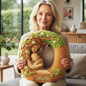 Forest Mom Alphabet Custom Shaped Pillow - Personalized Gifts For Mother 01huta221225 - Pillow - GoDuckee