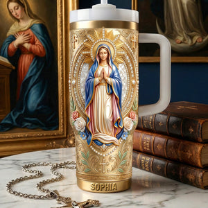 Virgin Mary Tumbler - Personalized Gifts For Christian Tumbler 01NAQN130226 - Tumbler Cup - GoDuckee