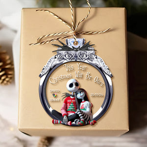 Personalized Gifts For Couple Christmas Ornament 02QHDT181124 - Ornament - GoDuckee