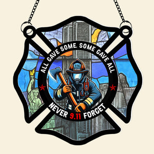 Personalized Gifts For Firefighter Suncatcher Ornament 01qnqn230724 - Ornament - GoDuckee