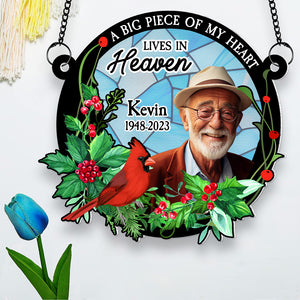 Custom Photo Gifts For Heaven Suncatcher Ornament 03ACDT180724 - Ornament - GoDuckee